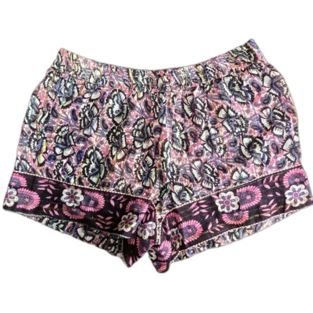 RAGA Anthropologie Juniper Lightweight Sheer Metallic Micro Mini Shorts NWT